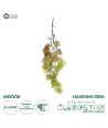 GloboStar® Artificial Garden HANGING FERN 20615 Τεχνητό Διακοσμητικό Κρεμαστό Φυτό Φτέρη Μ30 x Π10 x Υ90cm